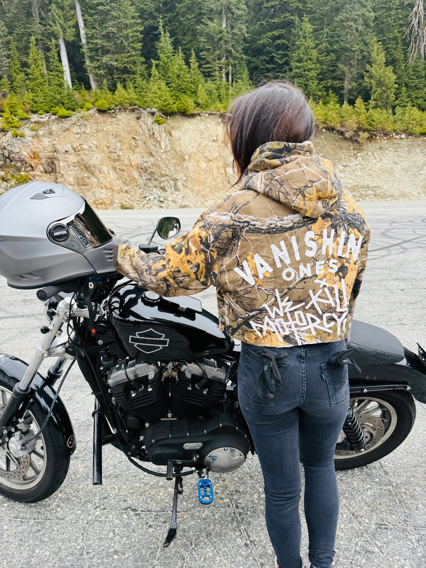 Cropped Camo Legends Hoodie