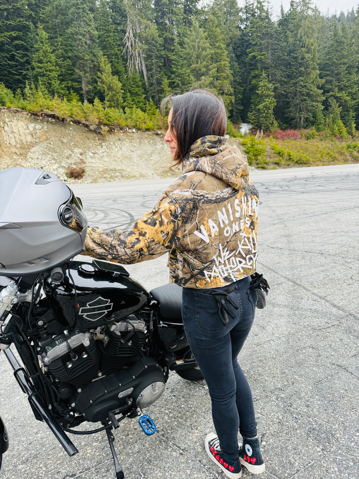 Cropped Camo Legends Hoodie