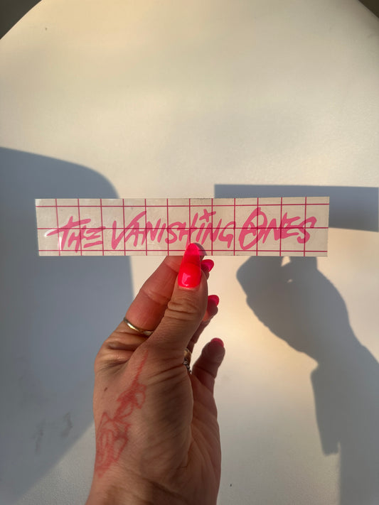 THE VANISHING ONES DIE CUT DECAL - Small