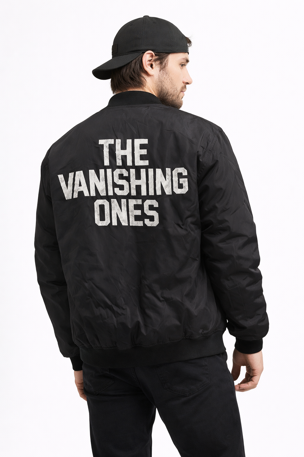 Party Bomber jacket detail — The Vanishing Ones lifestyle streetwear Canada