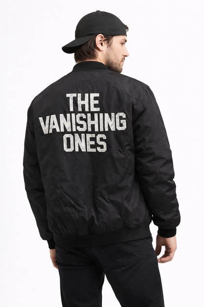 Party Bomber jacket detail — The Vanishing Ones lifestyle streetwear Canada