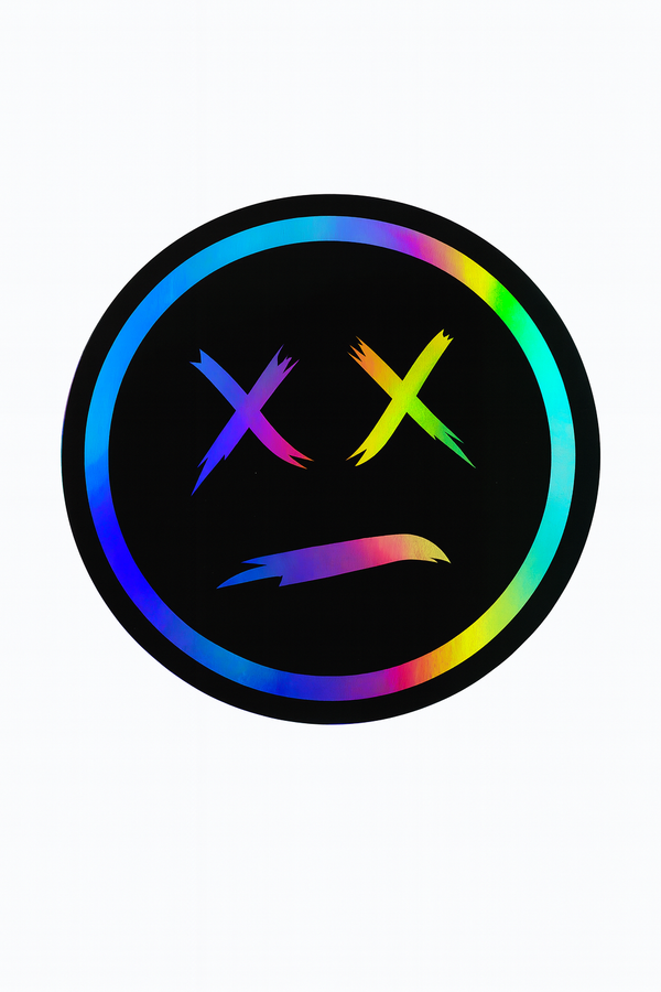 Holographic Deadface sticker