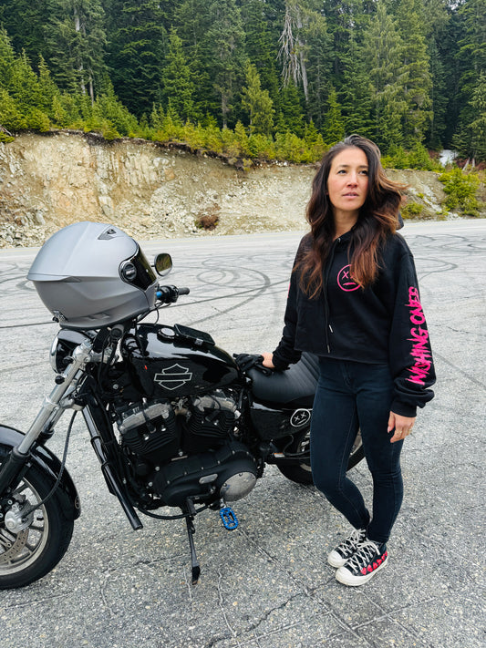 Cropped Dirty Pink Hoodie