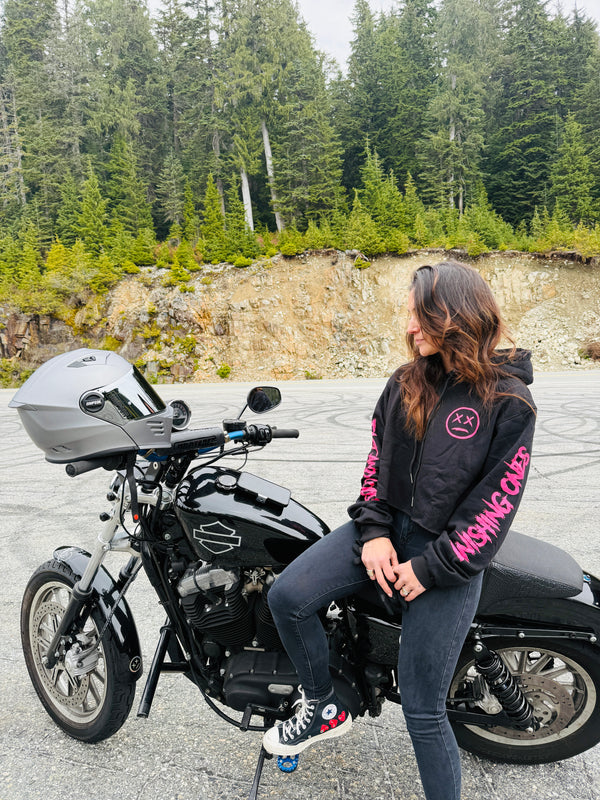 Cropped Dirty Pink Hoodie