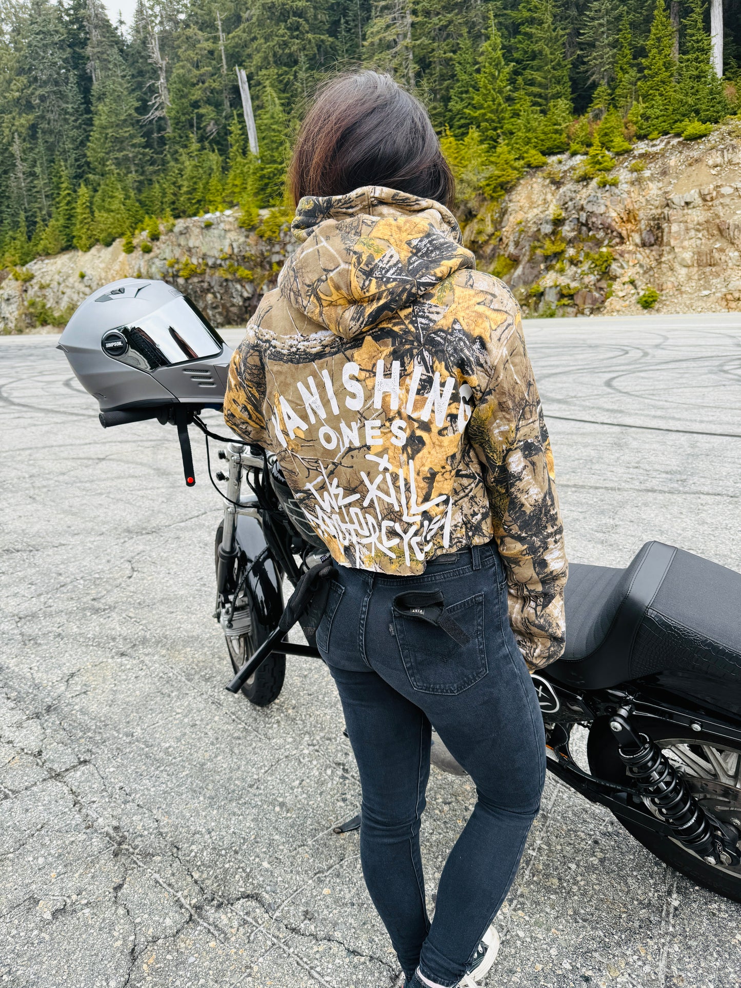 Cropped Camo Legends Hoodie