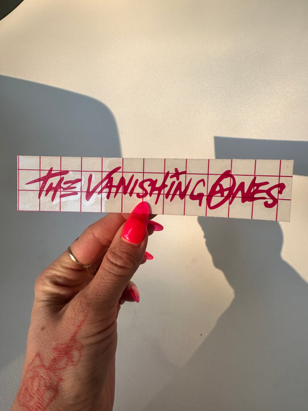 THE VANISHING ONES DIE CUT DECAL - Small