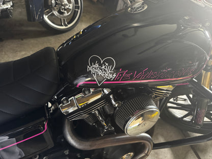 We Kill Motorcycles Sticker