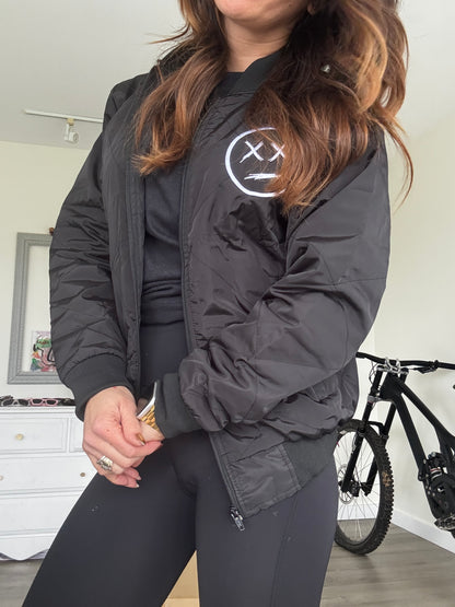 Party Bomber jacket detail — The Vanishing Ones lifestyle streetwear Canada