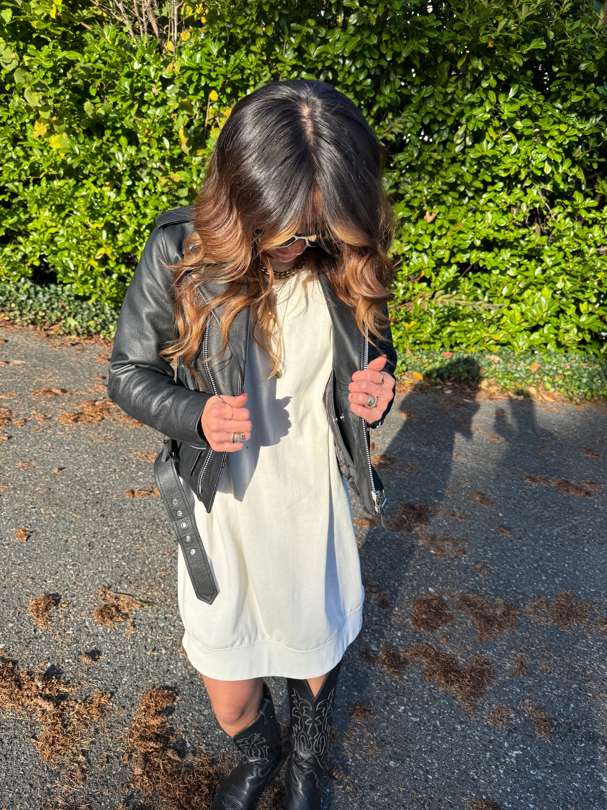 The Vanishing Ones women's leather jacket detail — underground lifestyle streetwear Canada